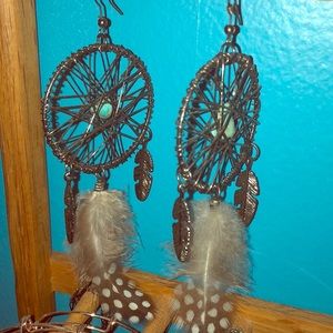 Dream catcher earrings